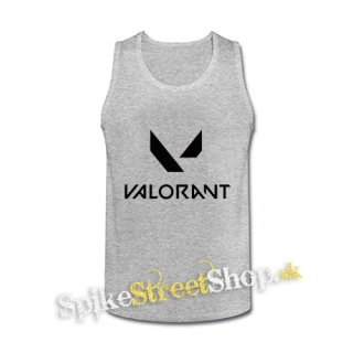 VALORANT - Logo - šedé pánske tielko
