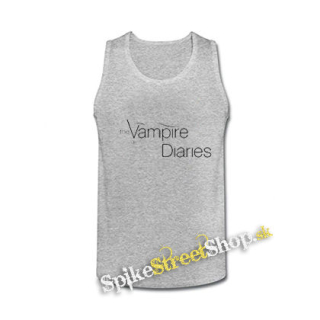 VAMPIRE DIARIES - Logo Motive 2 - šedé pánske tielko