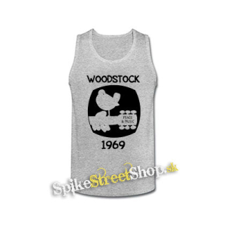 WOODSTOCK - 1969 - šedé pánske tielko