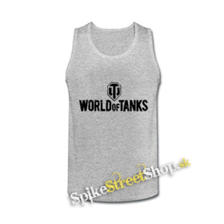 WORLD OF TANKS - Logo - šedé pánske tielko