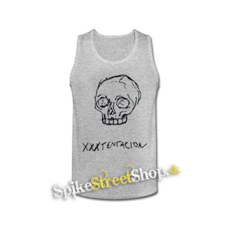XXXTentacion - Logo Skull - šedé pánske tielko