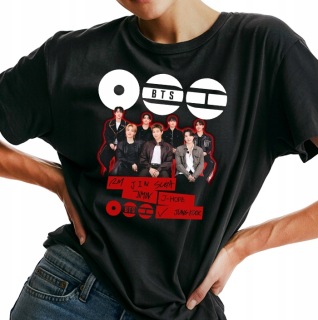 BTS - BANGTAN BOYS - Comeback Signature Band Poster - čierne detské tričko