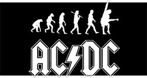 ACDC - Hardrock Evolution - široká chrbtová nášivka s rozmerom 33 x 15 cm