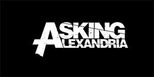 ASKING ALEXANDRIA - Logo - široká chrbtová nášivka s rozmerom 33 x 15 cm