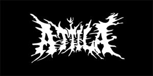 ATTILA - Logo - široká chrbtová nášivka s rozmerom 33 x 15 cm