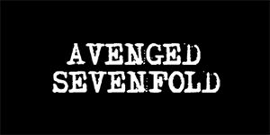 AVENGED SEVENFOLD - Logo - široká chrbtová nášivka s rozmerom 33 x 15 cm