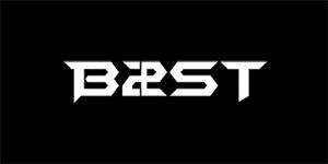 B2ST - BEAST - Logo - široká chrbtová nášivka s rozmerom 33 x 15 cm