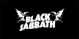BLACK SABBATH - White Logo - široká chrbtová nášivka s rozmerom 33 x 15 cm