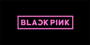 BLACKPINK - Logo Pink - široká chrbtová nášivka s rozmerom 33 x 15 cm