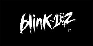 BLINK 182 - Logo - široká chrbtová nášivka s rozmerom 33 x 15 cm