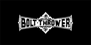 BOLT THROWER - Logo - široká chrbtová nášivka s rozmerom 33 x 15 cm