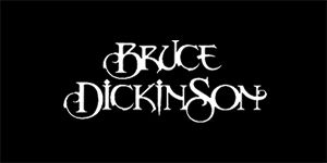 BRUCE DICKINSON - Logo - široká chrbtová nášivka s rozmerom 33 x 15 cm