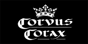 CORVUS CORAX - Logo - široká chrbtová nášivka s rozmerom 33 x 15 cm