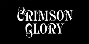 CRIMSON GLORY - Logo - široká chrbtová nášivka s rozmerom 33 x 15 cm