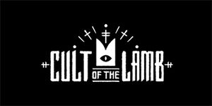 CULT OF THE LAMB - Logo - široká chrbtová nášivka s rozmerom 33 x 15 cm