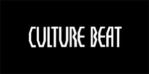 CULTURE BEAT - Logo - široká chrbtová nášivka s rozmerom 33 x 15 cm