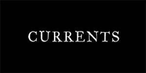 CURRENTS - Logo - široká chrbtová nášivka s rozmerom 33 x 15 cm