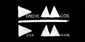 DEPECHE MODE - Delta Machine Logo invert - široká chrbtová nášivka s rozmerom 33 x 15 cm