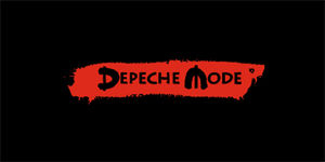 DEPECHE MODE - Logo Red Spirit - široká chrbtová nášivka s rozmerom 33 x 15 cm