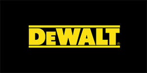 DEWALT - Yellow Logo - široká chrbtová nášivka s rozmerom 33 x 15 cm