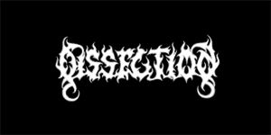 DISSECTION - Logo - široká chrbtová nášivka s rozmerom 33 x 15 cm