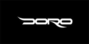 DORO - Doro Pesch Logo - široká chrbtová nášivka s rozmerom 33 x 15 cm