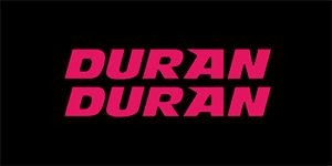 DURAN DURAN - Pink Logo - široká chrbtová nášivka s rozmerom 33 x 15 cm