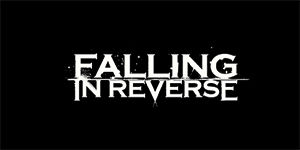 FALLING IN REVERSE - Logo - široká chrbtová nášivka s rozmerom 33 x 15 cm