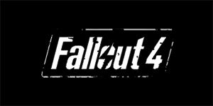 FALLOUT - Fallout 4 Logo - široká chrbtová nášivka s rozmerom 33 x 15 cm