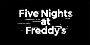 FIVE NIGHTS AT FREDDY´S - Logo - široká chrbtová nášivka s rozmerom 33 x 15 cm