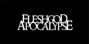 FLESHGOD APOCALYPSE - Logo - široká chrbtová nášivka s rozmerom 33 x 15 cm