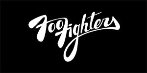 FOO FIGHTERS - Logo Name - široká chrbtová nášivka s rozmerom 33 x 15 cm