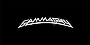 GAMMA RAY - Logo - široká chrbtová nášivka s rozmerom 33 x 15 cm