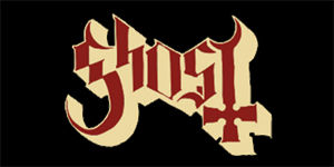 GHOST - Logo Motive 2 - široká chrbtová nášivka s rozmerom 33 x 15 cm