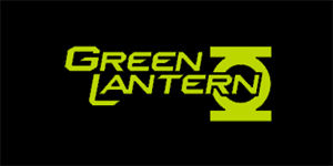 GREEN LANTERN - Logo - široká chrbtová nášivka s rozmerom 33 x 15 cm