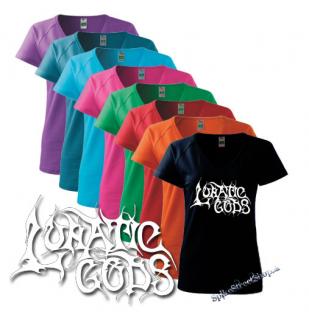 LUNATIC GODS - White Logo - farebné dámske tričko