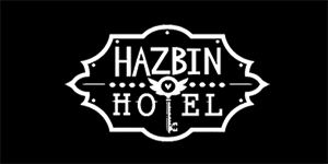 HAZBIN HOTEL - široká chrbtová nášivka s rozmerom 33 x 15 cm