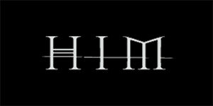 HIM - Logo - široká chrbtová nášivka s rozmerom 33 x 15 cm