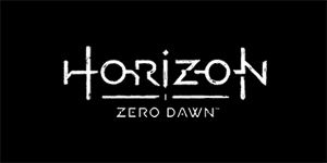 HORIZON ZERO DAWN - Logo - široká chrbtová nášivka s rozmerom 33 x 15 cm