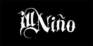 ILL NINO - Logo - široká chrbtová nášivka s rozmerom 33 x 15 cm