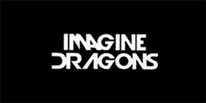 IMAGINE DRAGONS - Logo - široká chrbtová nášivka s rozmerom 33 x 15 cm