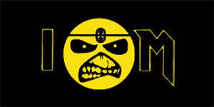 IRON MAIDEN - I Love Iron Maiden Yellow Eddie - široká chrbtová nášivka s rozmerom 33 x 15 cm