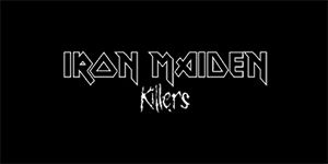 IRON MAIDEN - Killers Logo - široká chrbtová nášivka s rozmerom 33 x 15 cm