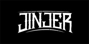 JINJER - Logo - široká chrbtová nášivka s rozmerom 33 x 15 cm