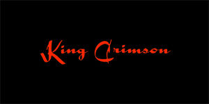 KING CRIMSON - Logo Red - široká chrbtová nášivka s rozmerom 33 x 15 cm