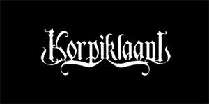 KORPIKLAANI - Logo - široká chrbtová nášivka s rozmerom 33 x 15 cm