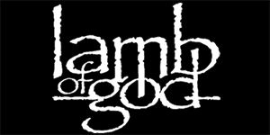 LAMB OF GOD - Logo - široká chrbtová nášivka s rozmerom 33 x 15 cm