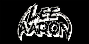 LEE AARON - Logo - široká chrbtová nášivka s rozmerom 33 x 15 cm