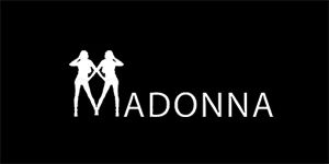 MADONNA - Logo - široká chrbtová nášivka s rozmerom 33 x 15 cm