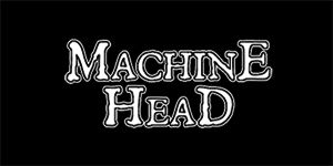 MACHINE HEAD - Logo - široká chrbtová nášivka s rozmerom 33 x 15 cm